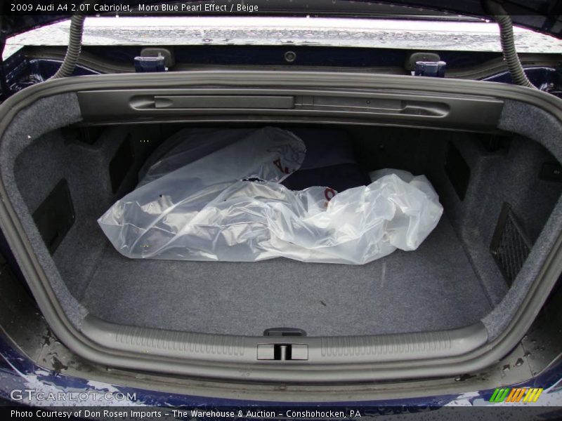 Moro Blue Pearl Effect / Beige 2009 Audi A4 2.0T Cabriolet