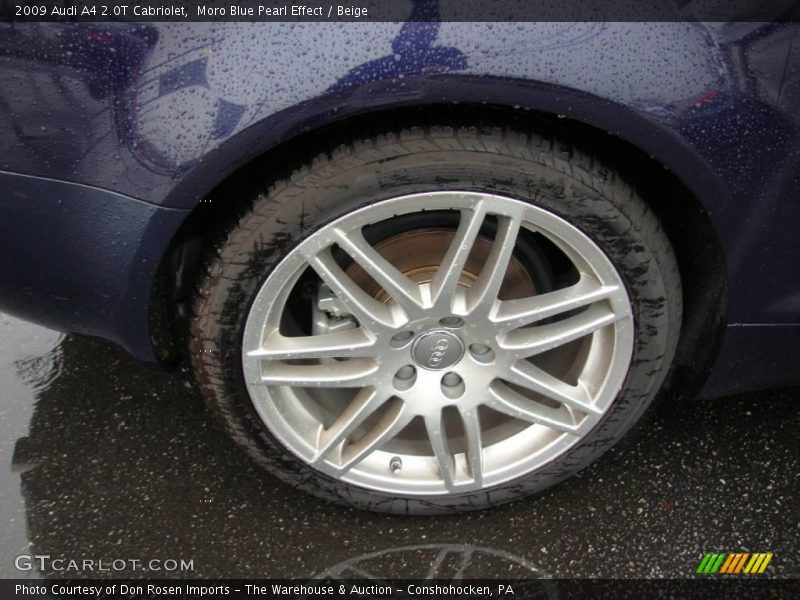 Moro Blue Pearl Effect / Beige 2009 Audi A4 2.0T Cabriolet