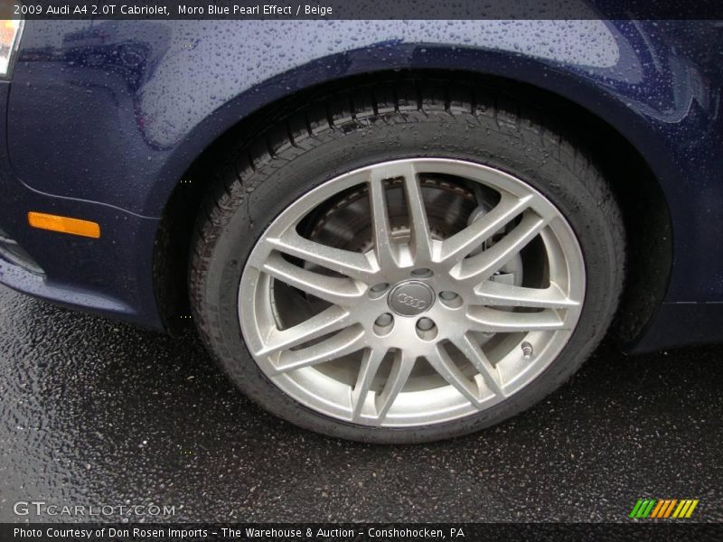 Moro Blue Pearl Effect / Beige 2009 Audi A4 2.0T Cabriolet