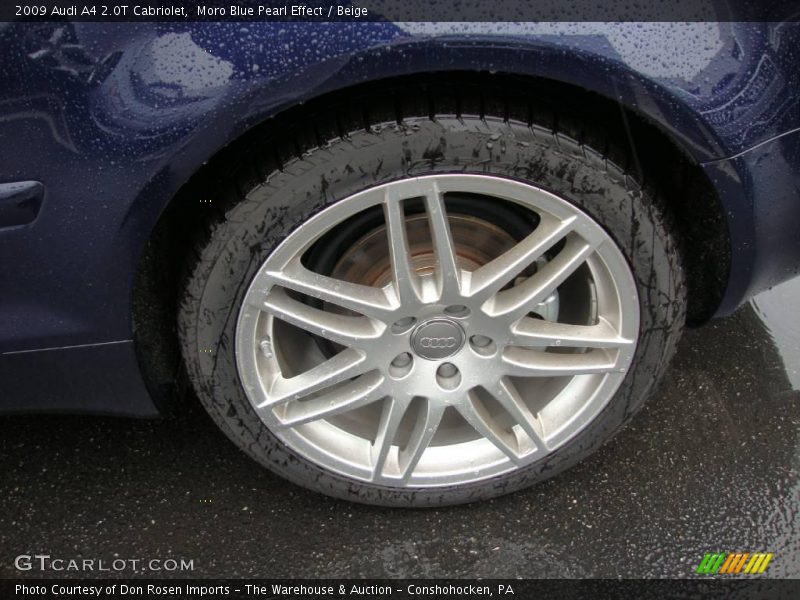 Moro Blue Pearl Effect / Beige 2009 Audi A4 2.0T Cabriolet