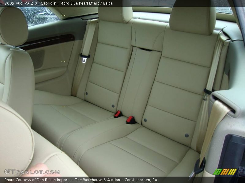 Moro Blue Pearl Effect / Beige 2009 Audi A4 2.0T Cabriolet