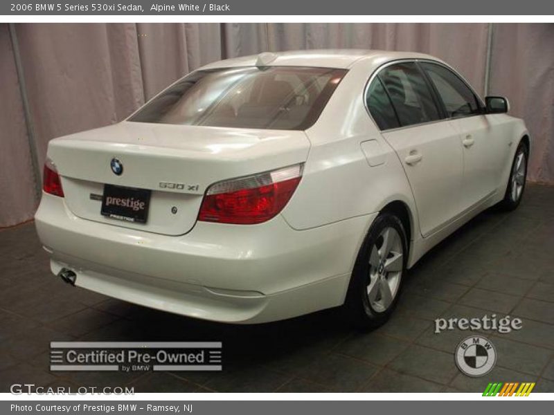 Alpine White / Black 2006 BMW 5 Series 530xi Sedan