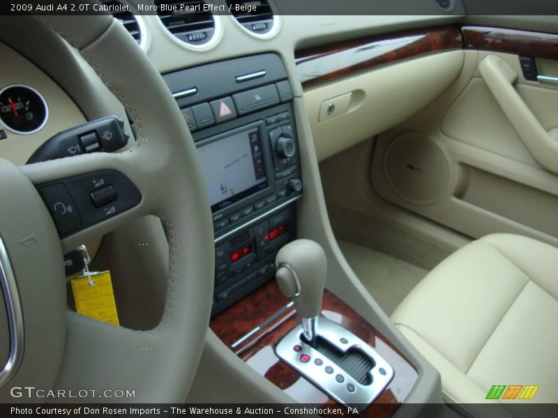 Moro Blue Pearl Effect / Beige 2009 Audi A4 2.0T Cabriolet