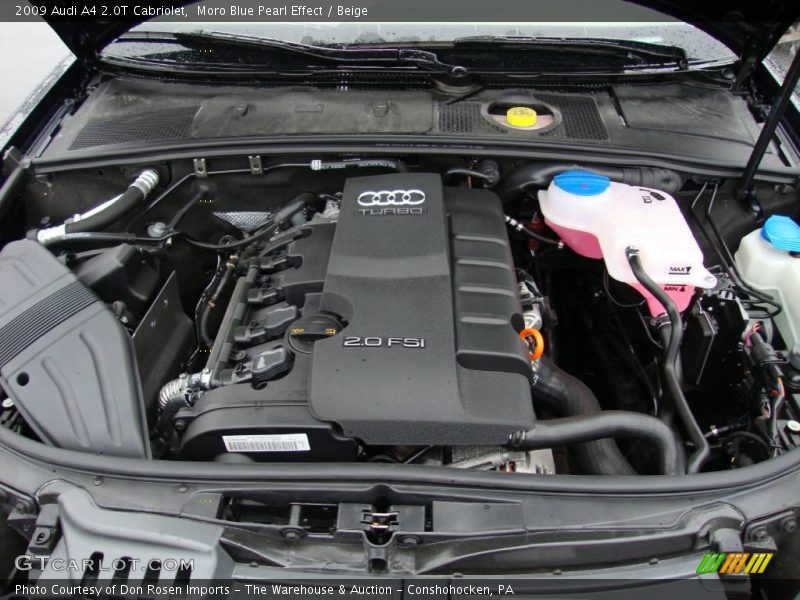 Moro Blue Pearl Effect / Beige 2009 Audi A4 2.0T Cabriolet