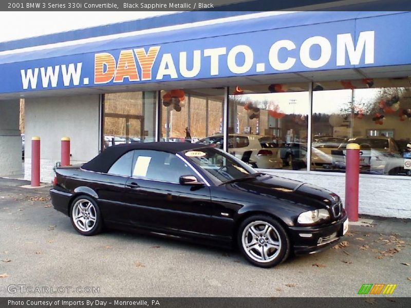 Black Sapphire Metallic / Black 2001 BMW 3 Series 330i Convertible