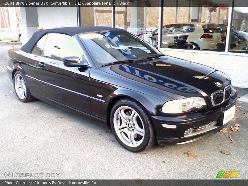 Black Sapphire Metallic / Black 2001 BMW 3 Series 330i Convertible