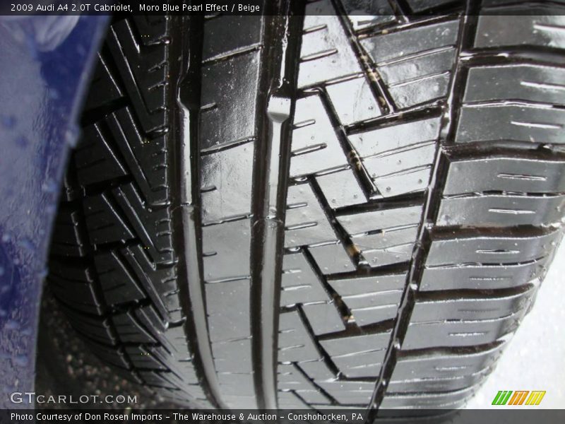 Moro Blue Pearl Effect / Beige 2009 Audi A4 2.0T Cabriolet