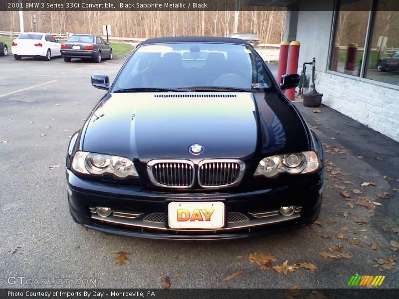 Black Sapphire Metallic / Black 2001 BMW 3 Series 330i Convertible