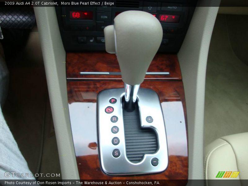 Moro Blue Pearl Effect / Beige 2009 Audi A4 2.0T Cabriolet