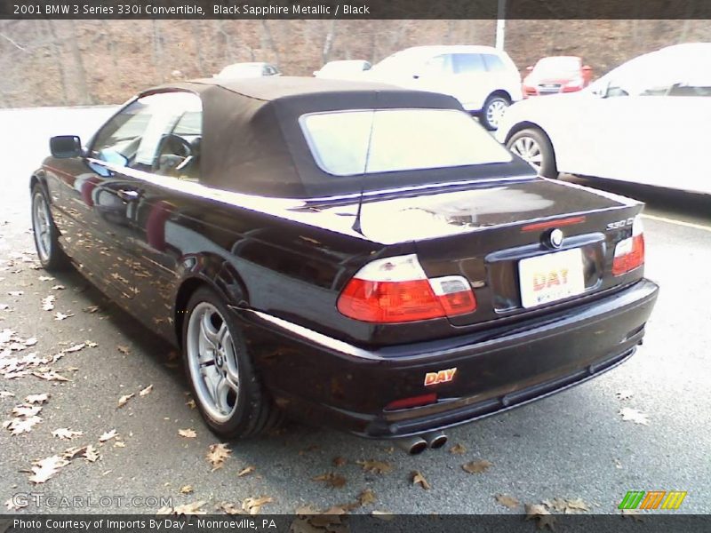 Black Sapphire Metallic / Black 2001 BMW 3 Series 330i Convertible