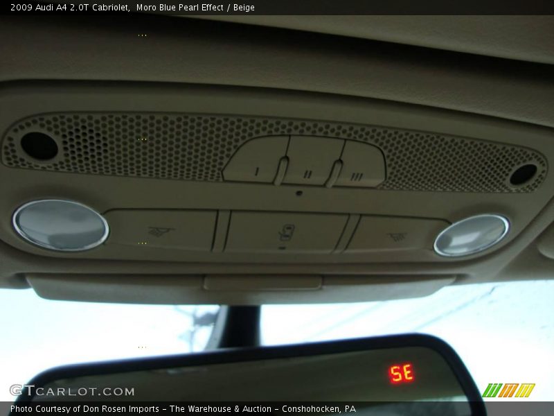 Moro Blue Pearl Effect / Beige 2009 Audi A4 2.0T Cabriolet