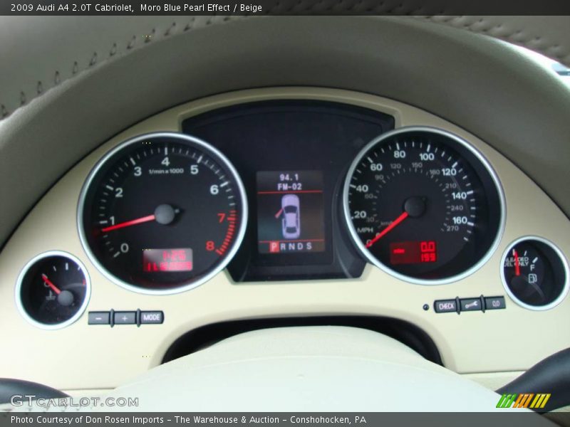 Moro Blue Pearl Effect / Beige 2009 Audi A4 2.0T Cabriolet