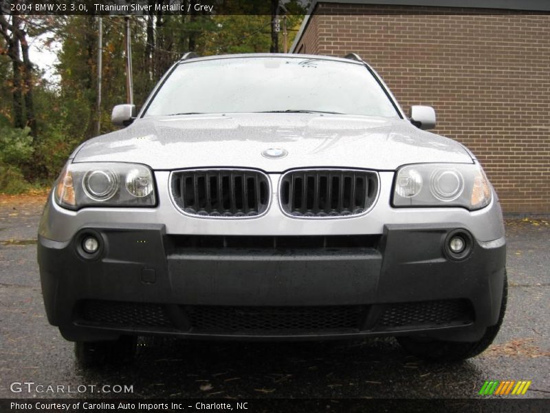 Titanium Silver Metallic / Grey 2004 BMW X3 3.0i