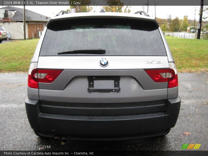 Titanium Silver Metallic / Grey 2004 BMW X3 3.0i