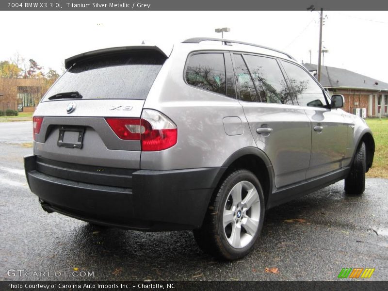 Titanium Silver Metallic / Grey 2004 BMW X3 3.0i