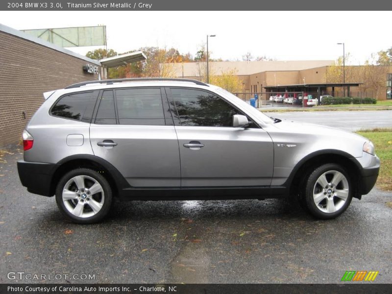 Titanium Silver Metallic / Grey 2004 BMW X3 3.0i