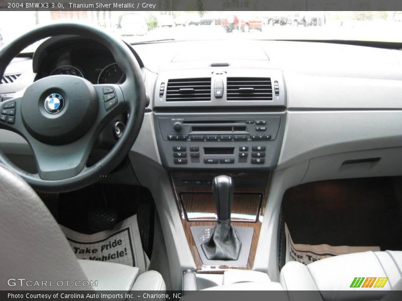 Titanium Silver Metallic / Grey 2004 BMW X3 3.0i
