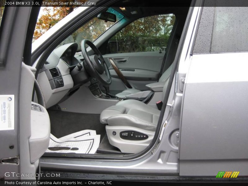 Titanium Silver Metallic / Grey 2004 BMW X3 3.0i