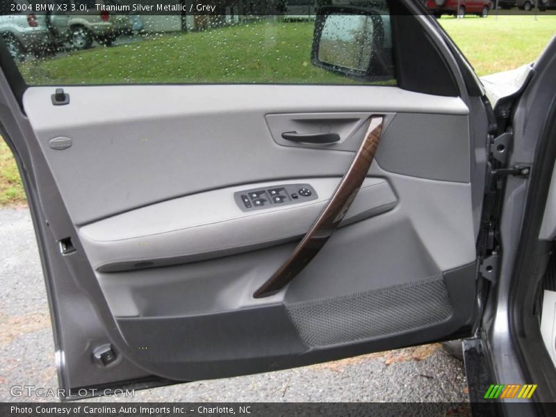 Titanium Silver Metallic / Grey 2004 BMW X3 3.0i