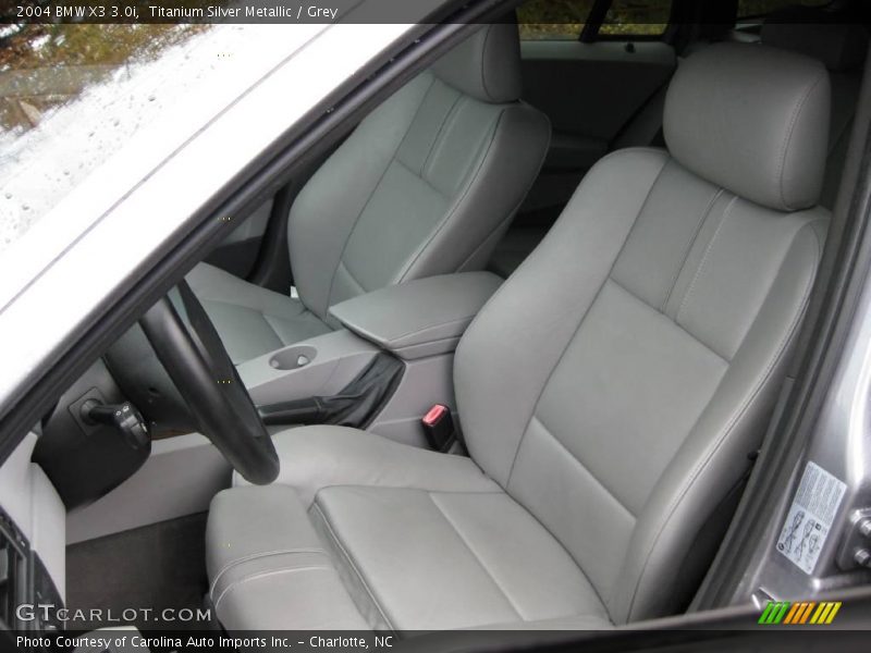 Titanium Silver Metallic / Grey 2004 BMW X3 3.0i