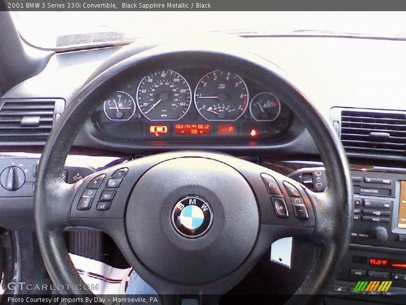 Black Sapphire Metallic / Black 2001 BMW 3 Series 330i Convertible