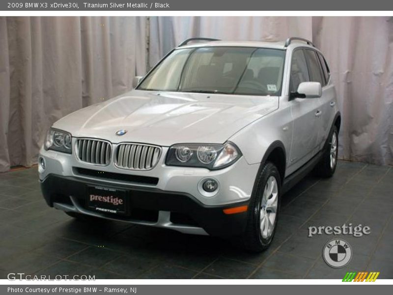 Titanium Silver Metallic / Black 2009 BMW X3 xDrive30i