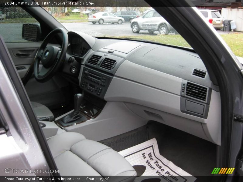 Titanium Silver Metallic / Grey 2004 BMW X3 3.0i