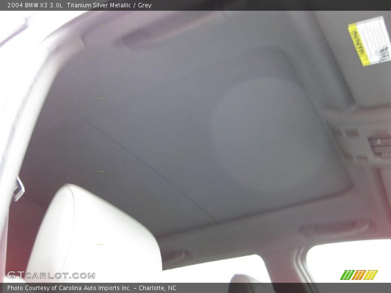 Titanium Silver Metallic / Grey 2004 BMW X3 3.0i