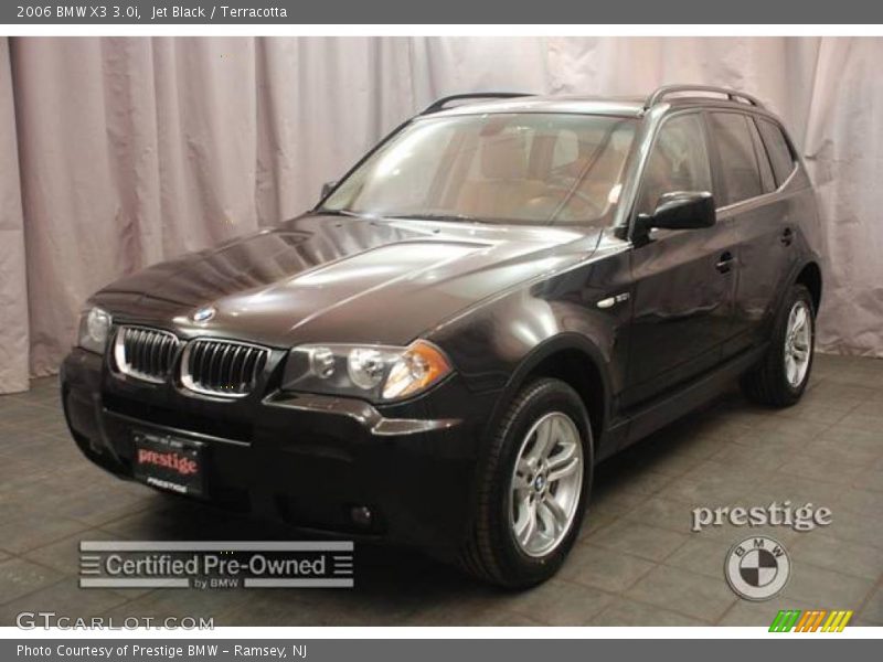 Jet Black / Terracotta 2006 BMW X3 3.0i