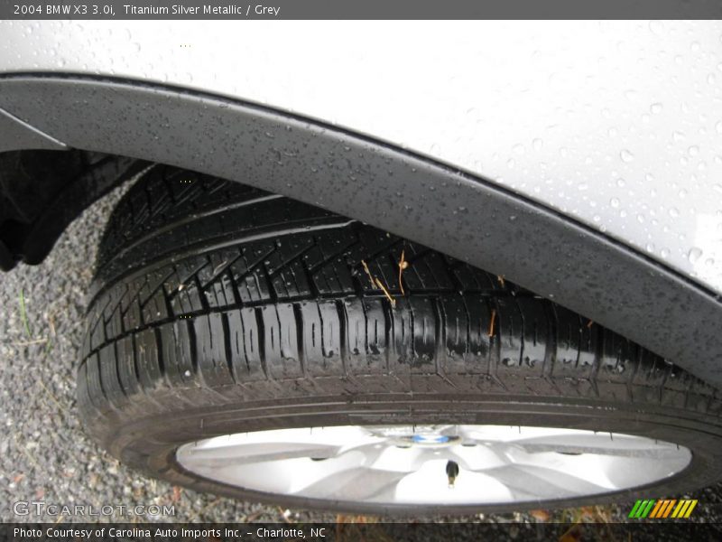 Titanium Silver Metallic / Grey 2004 BMW X3 3.0i