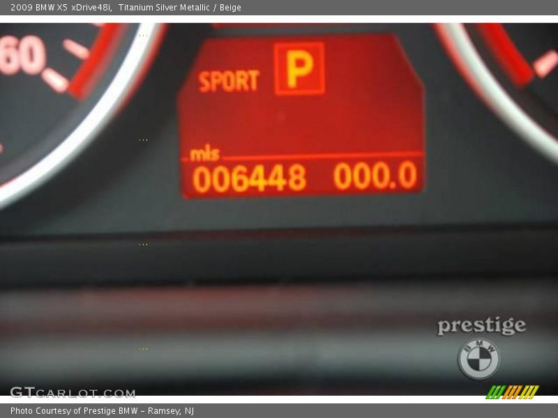 Titanium Silver Metallic / Beige 2009 BMW X5 xDrive48i