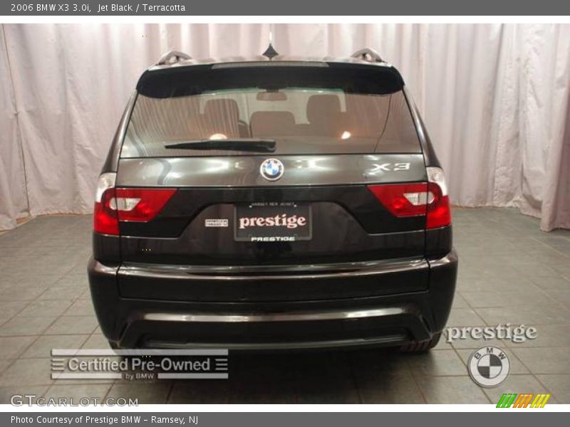 Jet Black / Terracotta 2006 BMW X3 3.0i