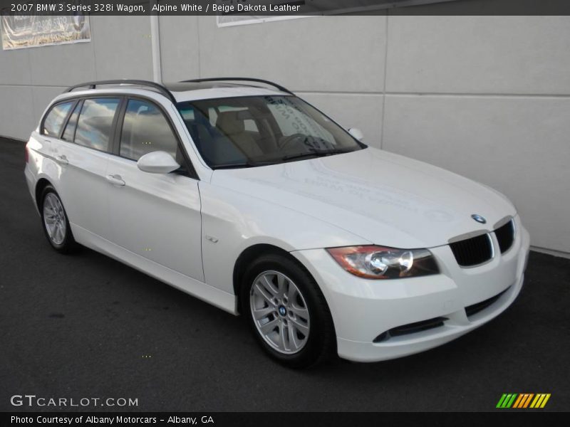 Alpine White / Beige Dakota Leather 2007 BMW 3 Series 328i Wagon