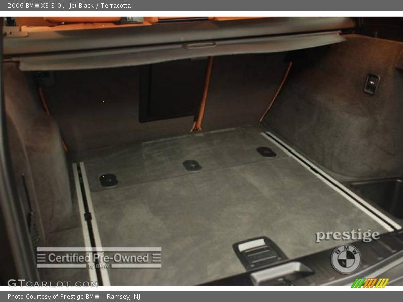 Jet Black / Terracotta 2006 BMW X3 3.0i