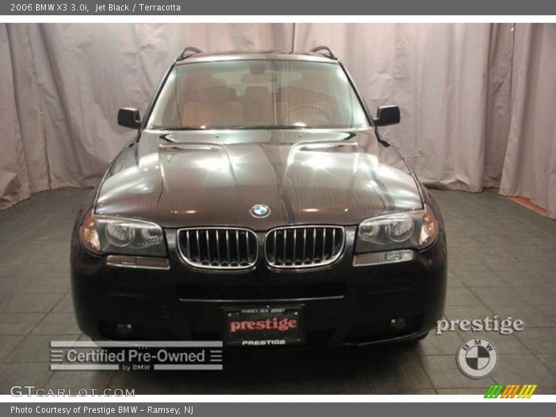 Jet Black / Terracotta 2006 BMW X3 3.0i