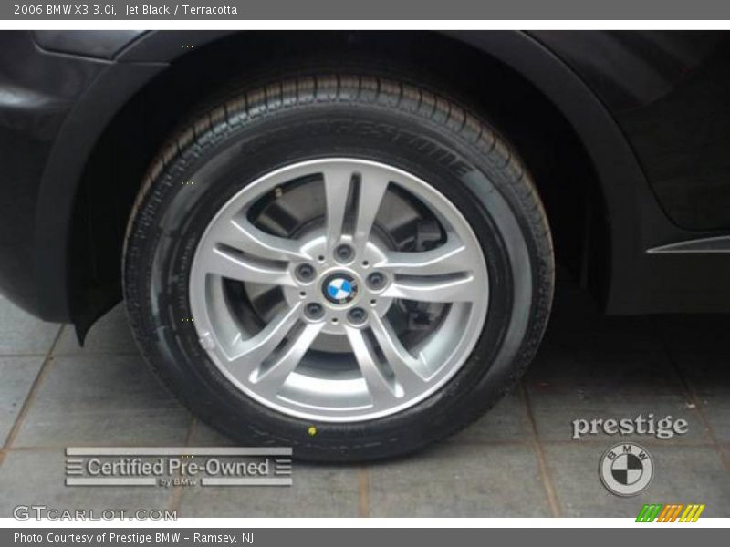 Jet Black / Terracotta 2006 BMW X3 3.0i