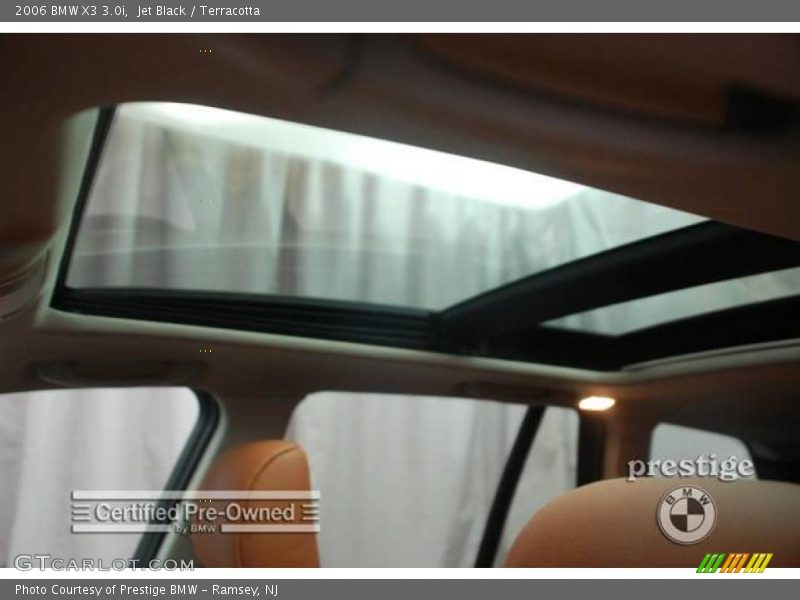 Jet Black / Terracotta 2006 BMW X3 3.0i