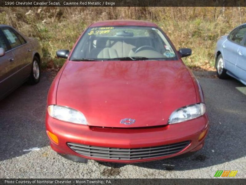 Cayenne Red Metallic / Beige 1996 Chevrolet Cavalier Sedan