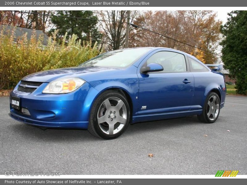 Laser Blue Metallic / Ebony/Blue 2006 Chevrolet Cobalt SS Supercharged Coupe