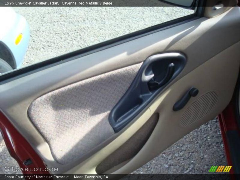 Cayenne Red Metallic / Beige 1996 Chevrolet Cavalier Sedan