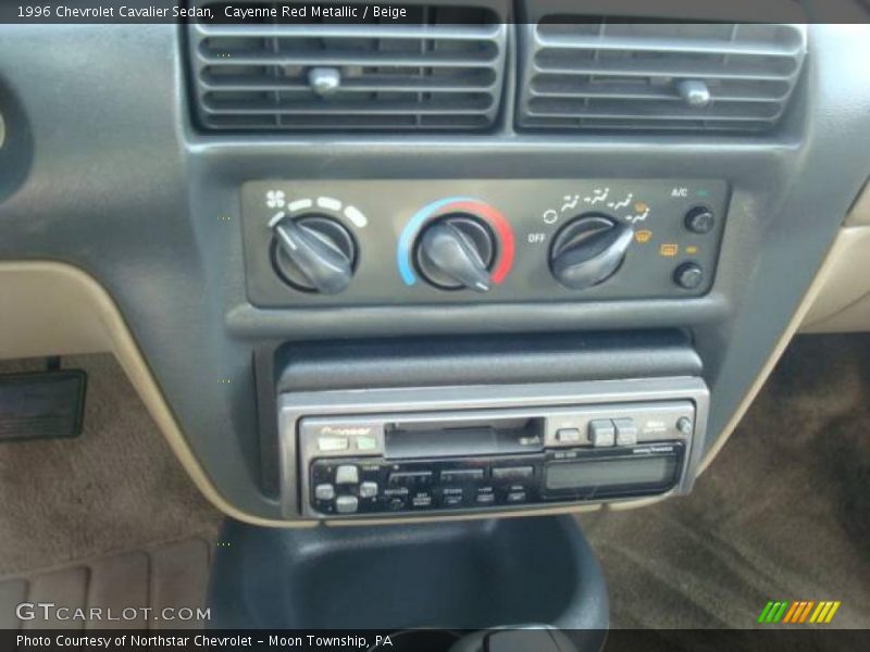 Cayenne Red Metallic / Beige 1996 Chevrolet Cavalier Sedan