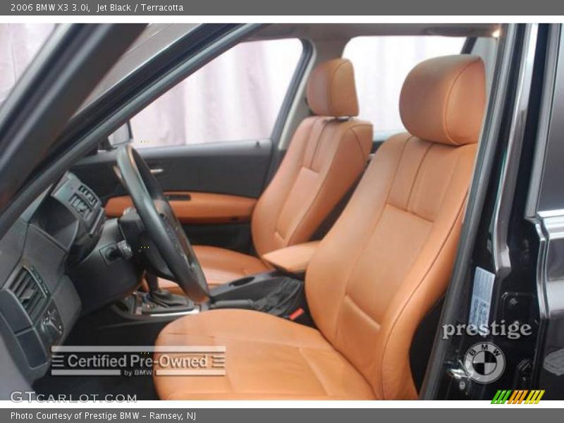 Jet Black / Terracotta 2006 BMW X3 3.0i