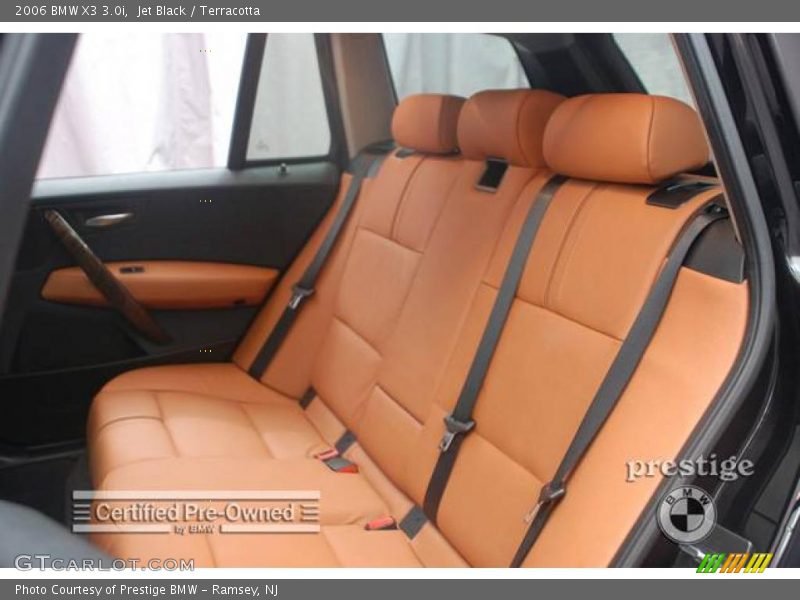Jet Black / Terracotta 2006 BMW X3 3.0i
