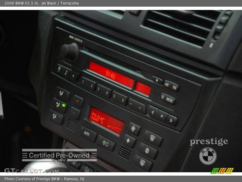 Jet Black / Terracotta 2006 BMW X3 3.0i