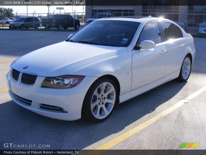 Alpine White / Beige 2008 BMW 3 Series 335i Sedan