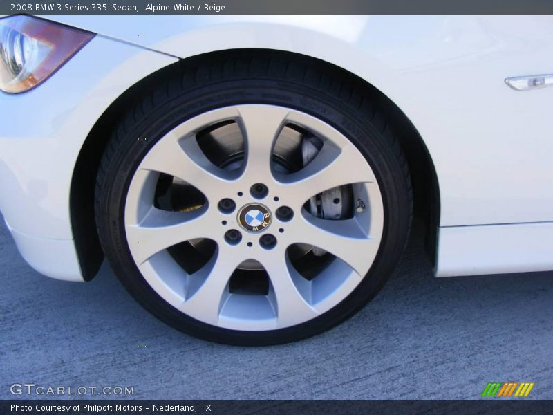 Alpine White / Beige 2008 BMW 3 Series 335i Sedan