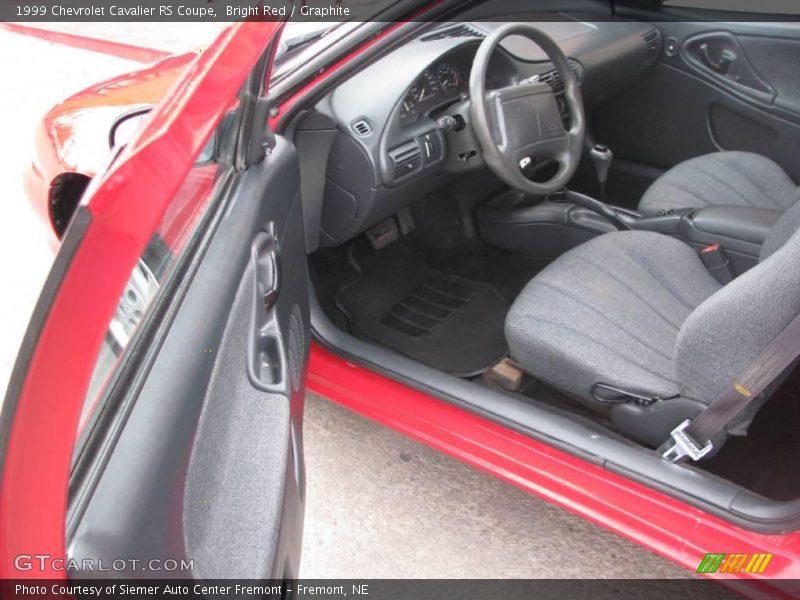 Bright Red / Graphite 1999 Chevrolet Cavalier RS Coupe