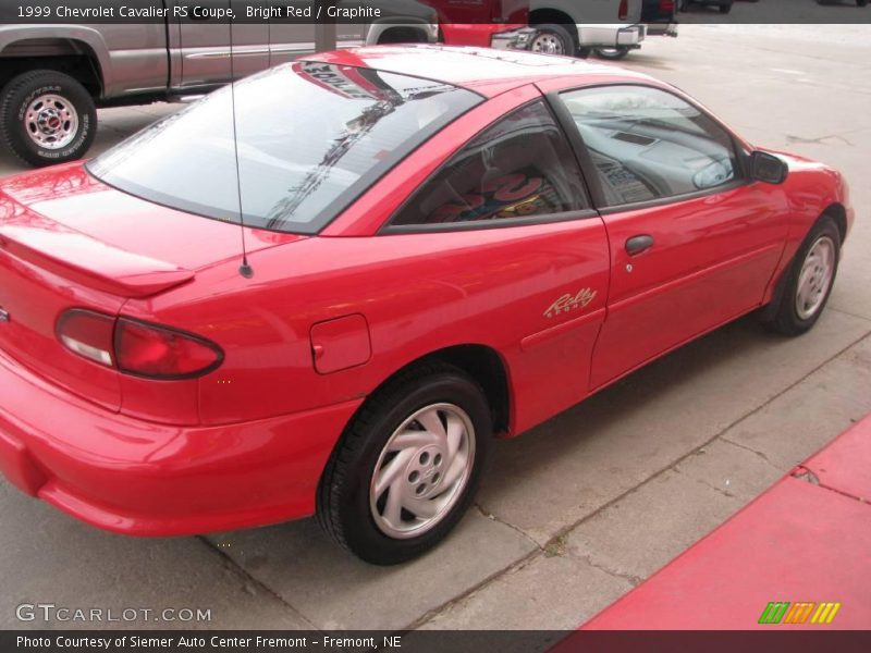 Bright Red / Graphite 1999 Chevrolet Cavalier RS Coupe