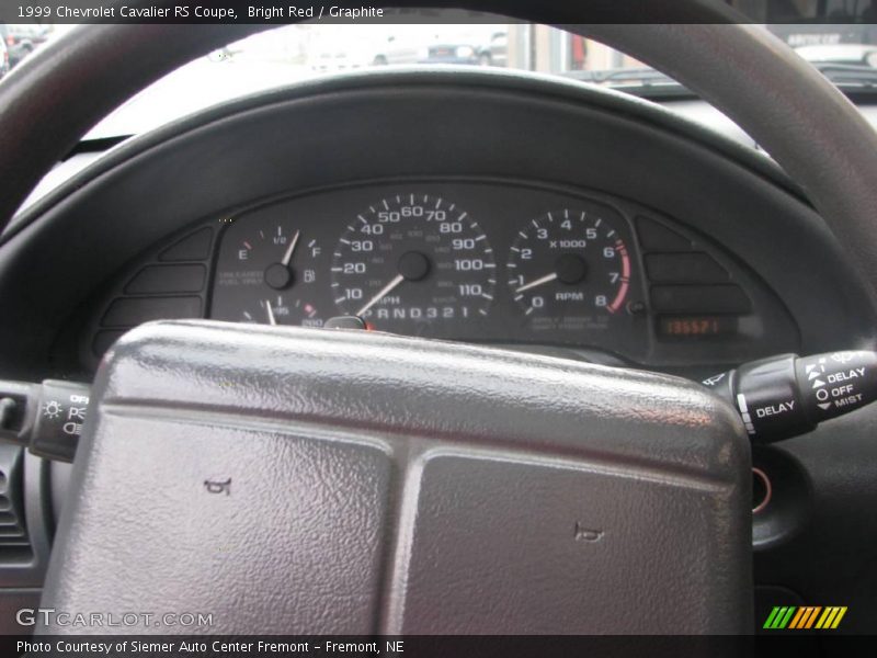 Bright Red / Graphite 1999 Chevrolet Cavalier RS Coupe