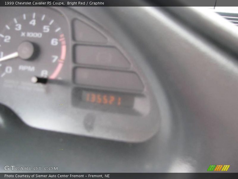 Bright Red / Graphite 1999 Chevrolet Cavalier RS Coupe